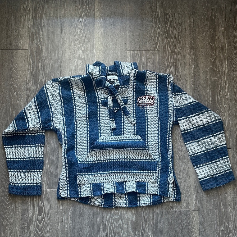 Ron Jon Navy and White Baja Hoodie